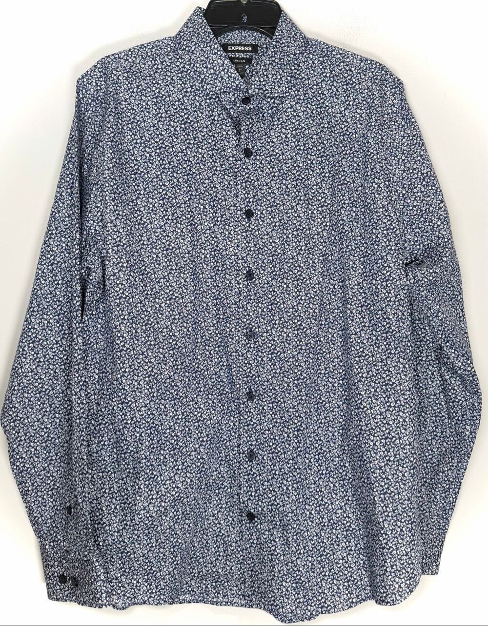 Express extra slim fit button down shirt size large
